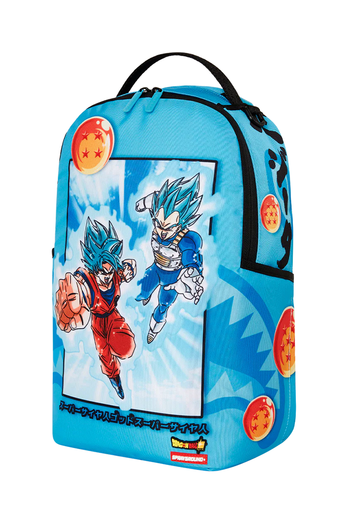 Sprayground X Dragon Ball Z Super Saiyan Blue Goku And Vegeta Backpack