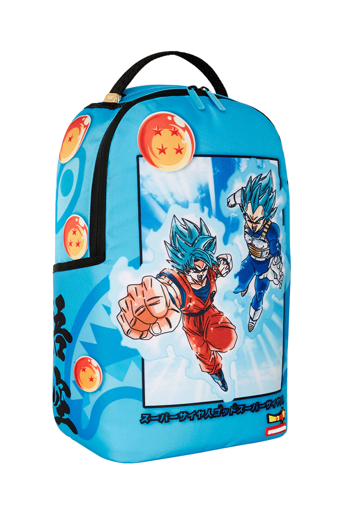 Sprayground X Dragon Ball Z Super Saiyan Blue Goku And Vegeta Backpack