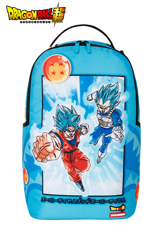 Sprayground X Dragon Ball Z Super Saiyan Blue Goku And Vegeta Backpack