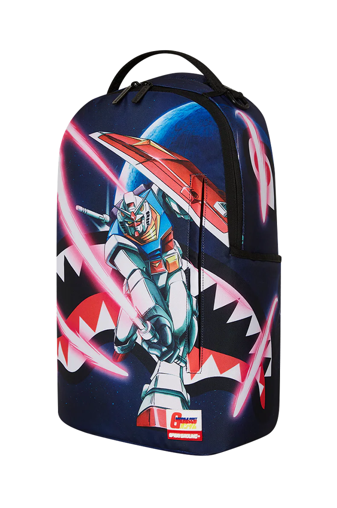 Sprayground X Gundam Slashed Shark Battle Mode Backpack