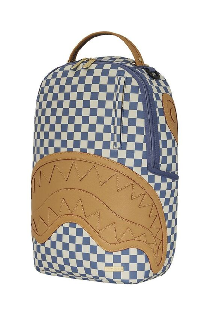 Sprayground Letter Checkers Shark Yacht Club DLXSV Backpack Sprayground Letter Checkers Shark Yacht Club DLXSV Backpack