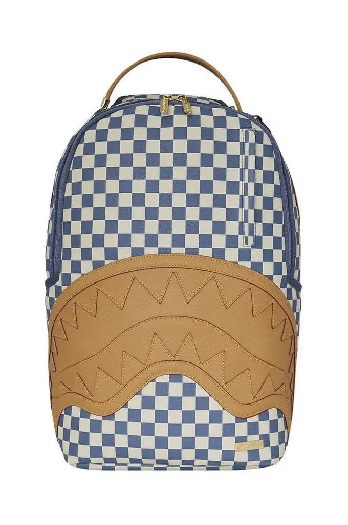 Sprayground Letter Checkers Shark Yacht Club DLXSV Backpack Sprayground Letter Checkers Shark Yacht Club DLXSV Backpack