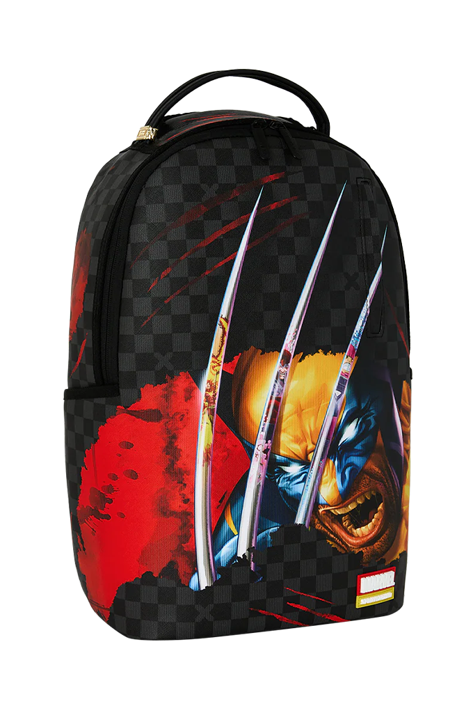 Sprayground Marvel Wolverine Sharkmouth Official Collab - Dont Mess With Me Backpack