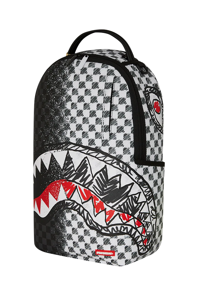 Sprayground Mix And Match Scribble Dribble Check Backpack