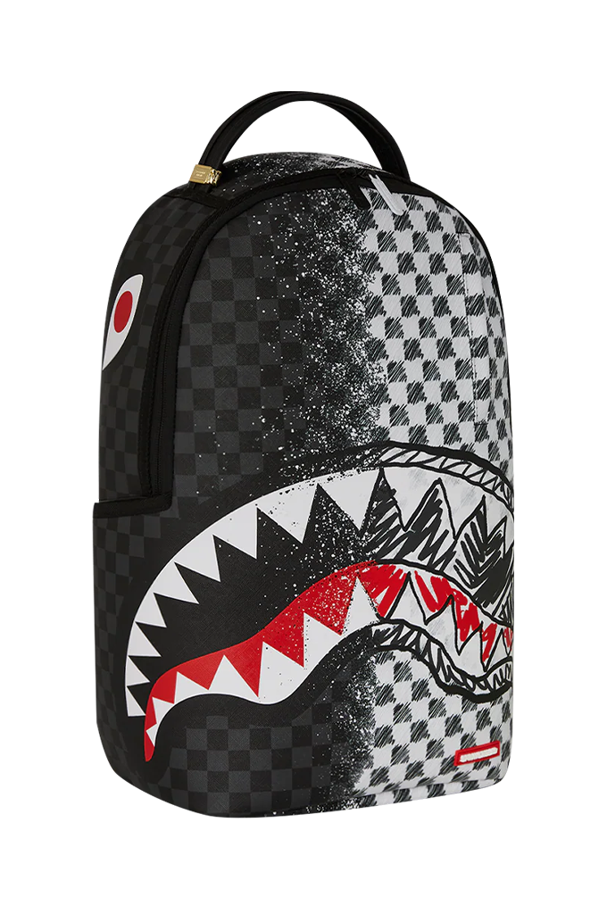Sprayground Mix And Match Scribble Dribble Check Backpack