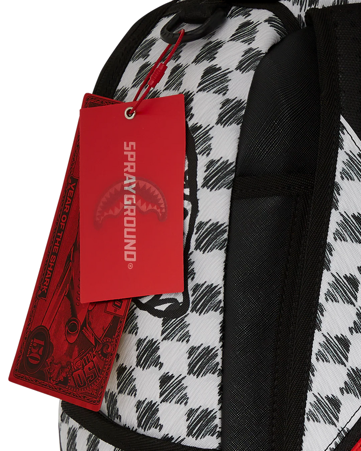 Sprayground Mix And Match Scribble Dribble Check Backpack