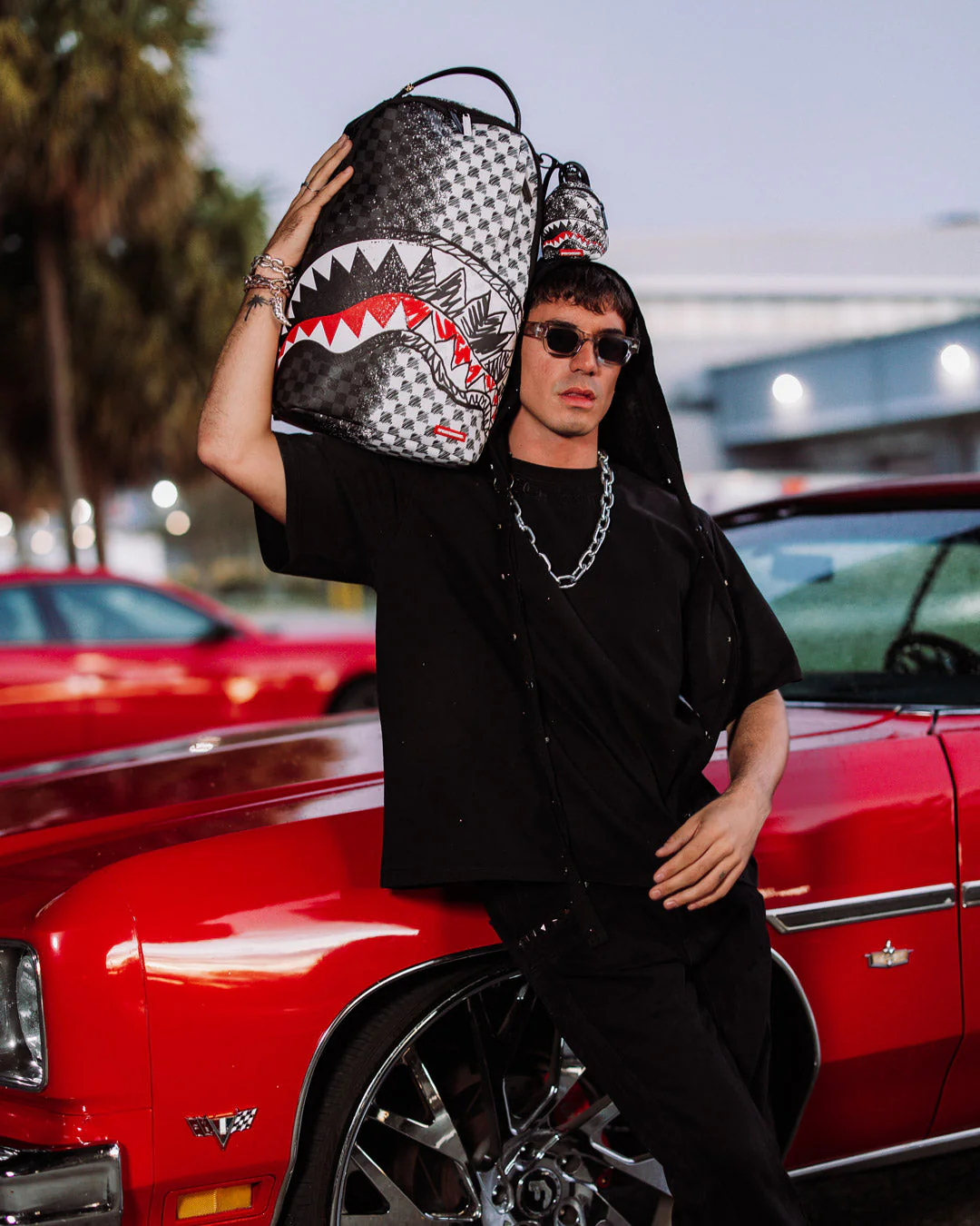 Sprayground Mix And Match Scribble Dribble Check Backpack
