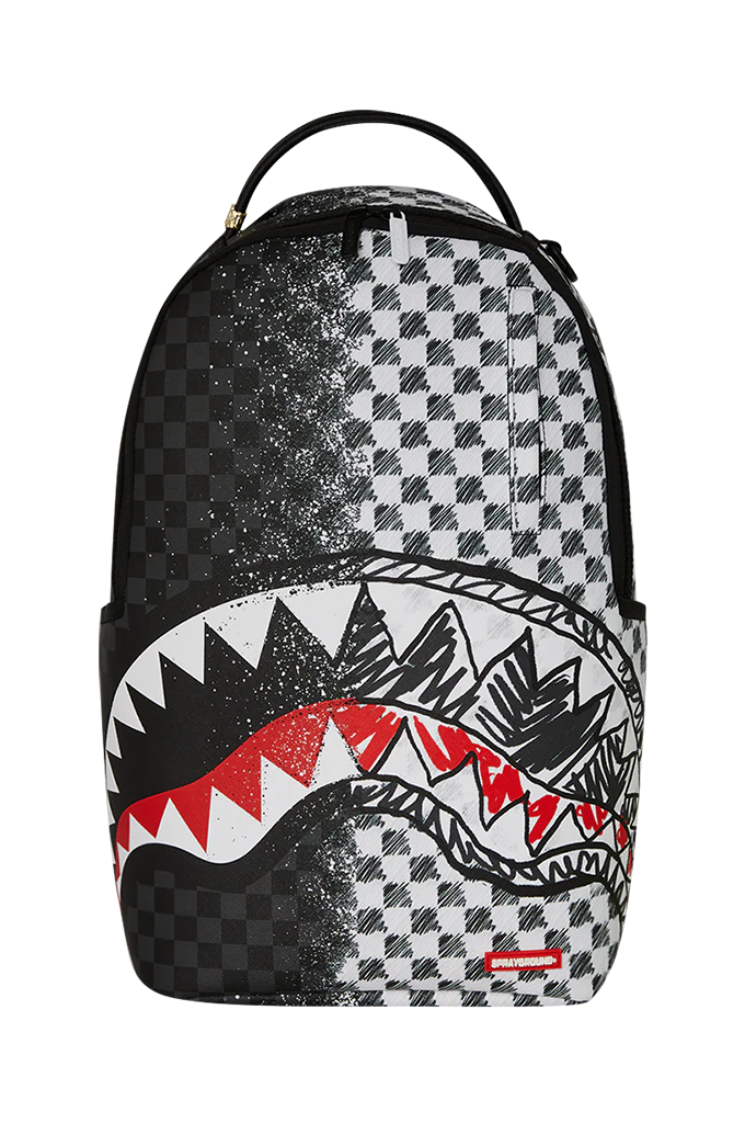 Sprayground Mix And Match Scribble Dribble Check Backpack
