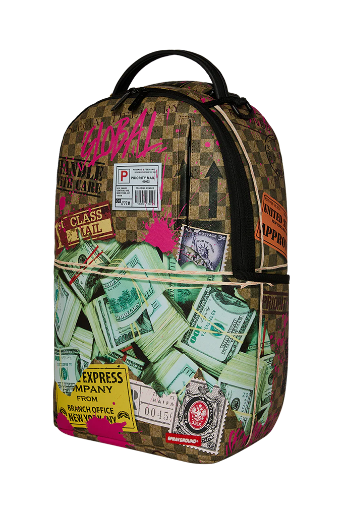 Sprayground Torn Packaging Overnight Cash Stash Backpack