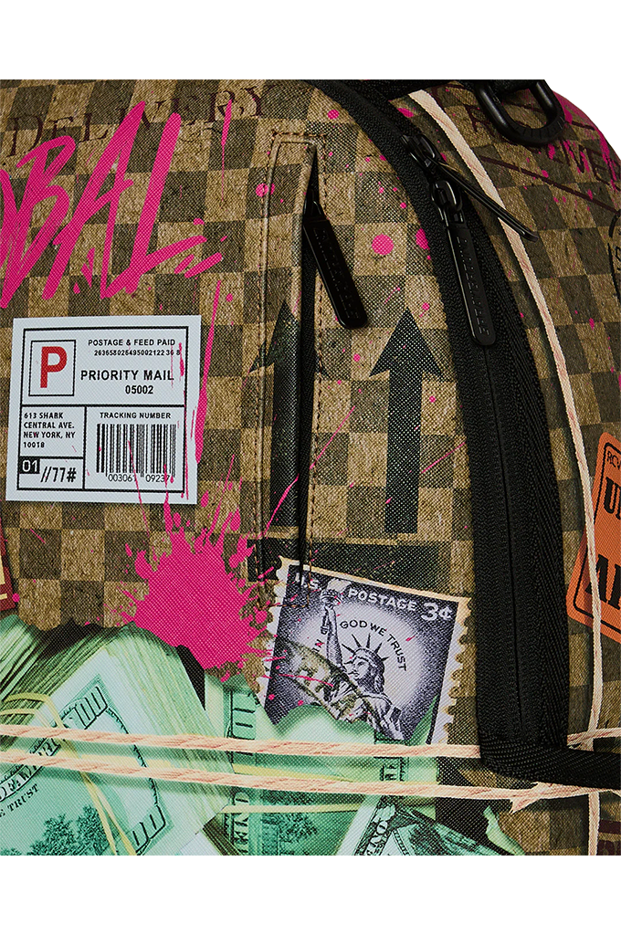 Sprayground Torn Packaging Overnight Cash Stash Backpack