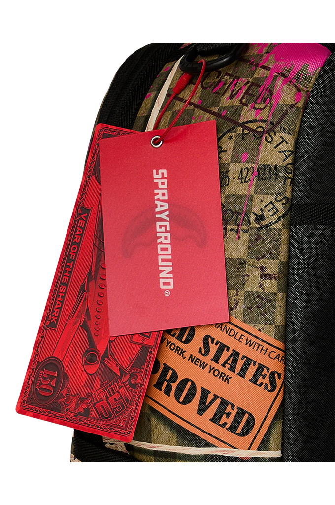 Sprayground Torn Packaging Overnight Cash Stash Backpack