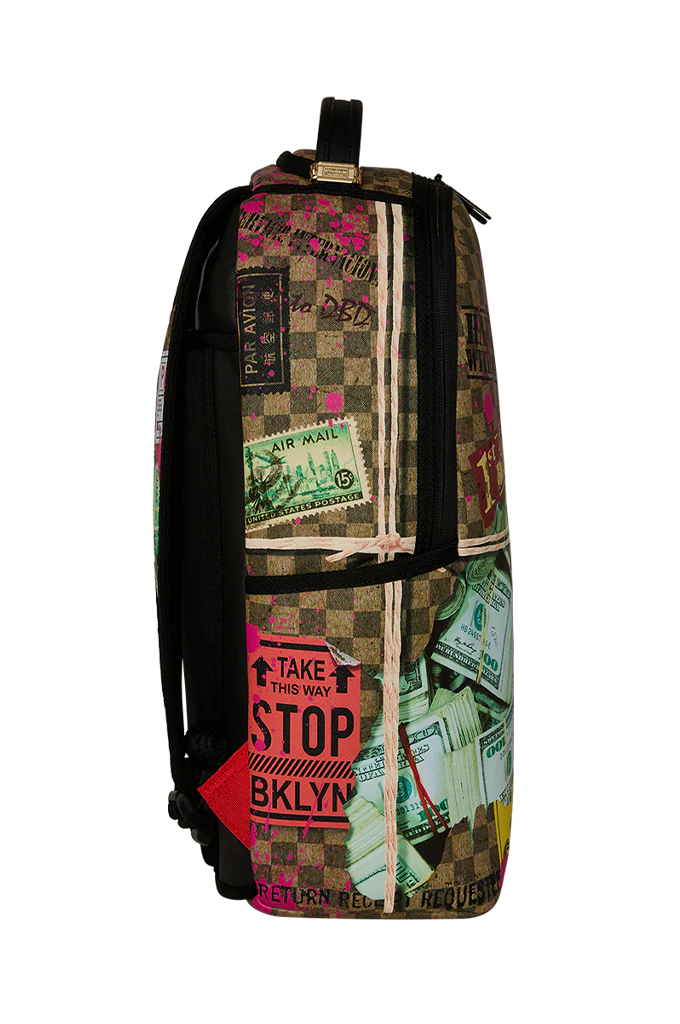 Sprayground Torn Packaging Overnight Cash Stash Backpack