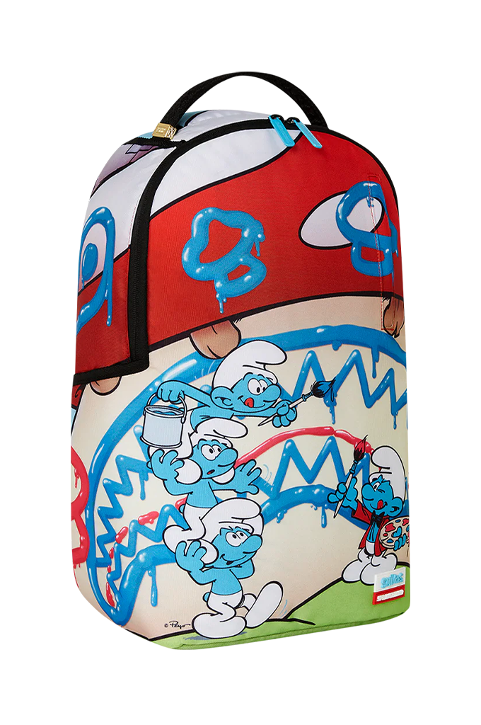 Sprayground X The Smurfs Painting Smurfs Art Party Backpack