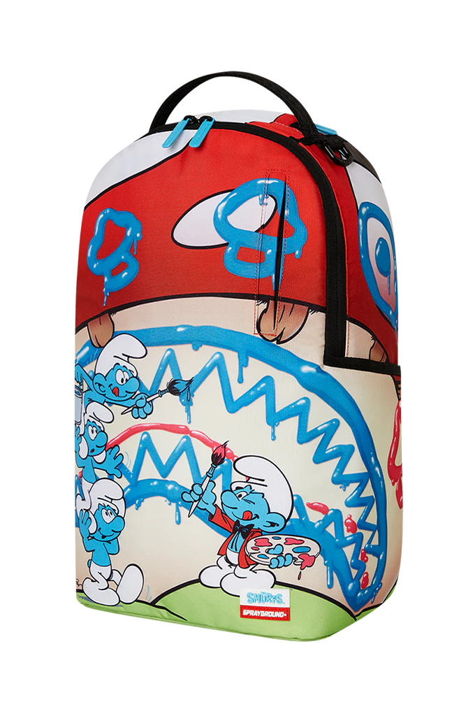 Sprayground X The Smurfs Painting Smurfs Art Party Backpack