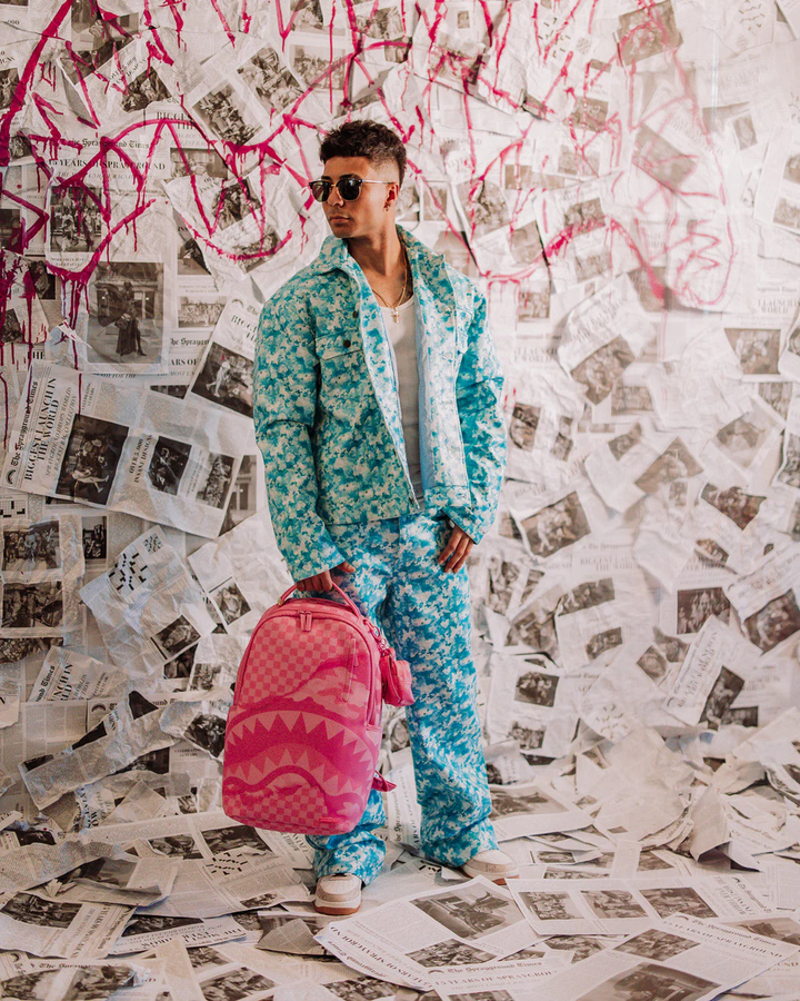 Sprayground Pink 3AM Riptide Turnt Backpack