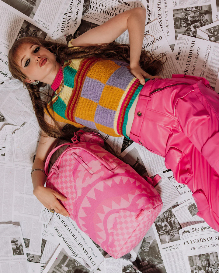 Sprayground Pink 3AM Riptide Turnt Backpack