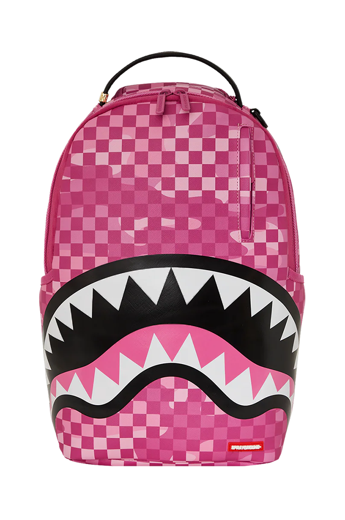 Sprayground Pink Camocheck Backpack