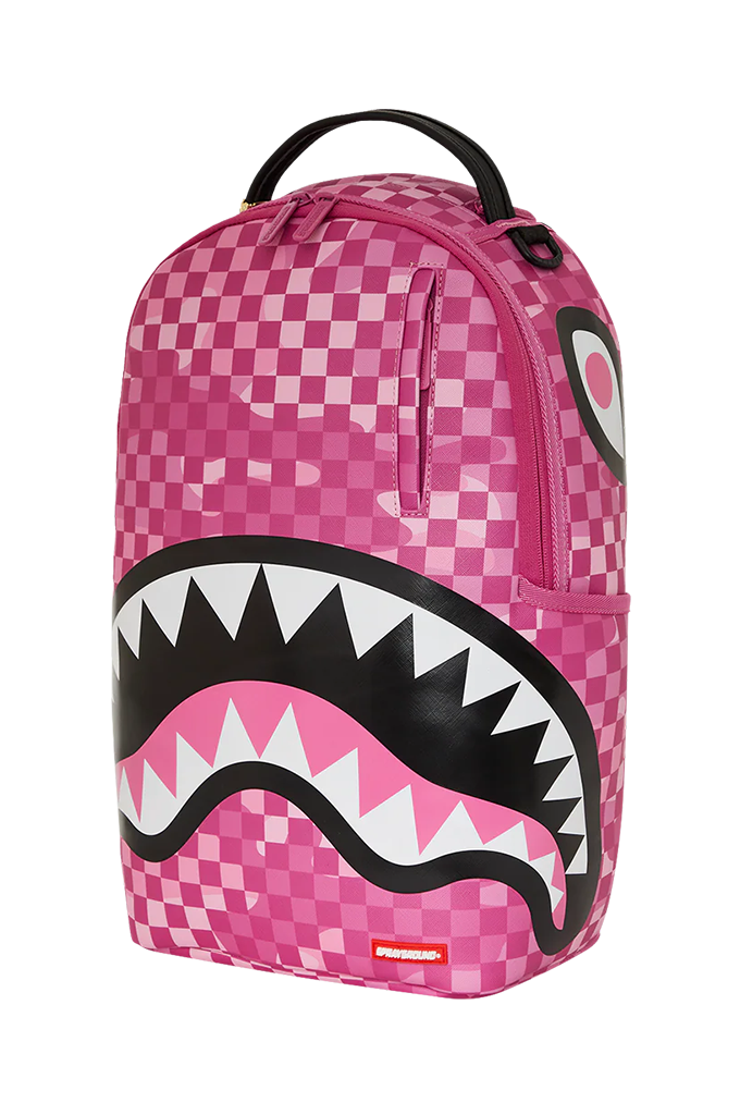 Sprayground Pink Camocheck Backpack