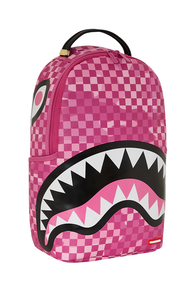 Sprayground Pink Camocheck Backpack