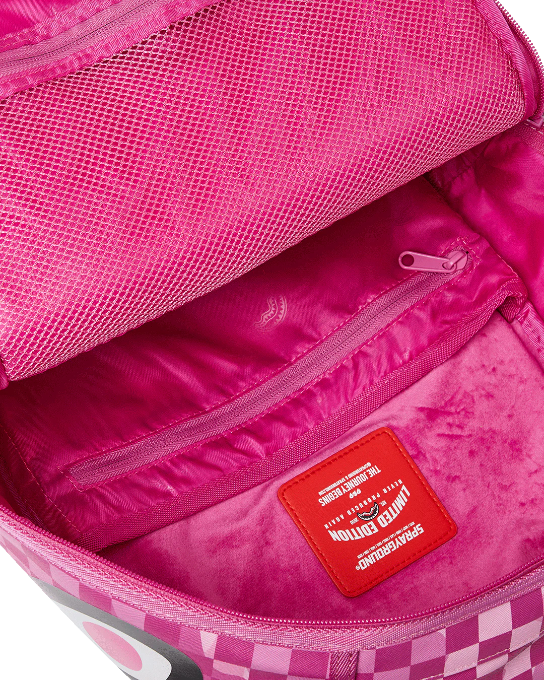 Sprayground Pink Camocheck Backpack