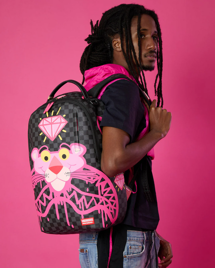 Sprayground X Pink Panther Drippy Diamond Shark Backpack