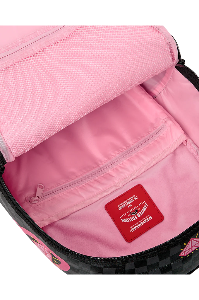 Sprayground X Pink Panther Drippy Diamond Shark Backpack