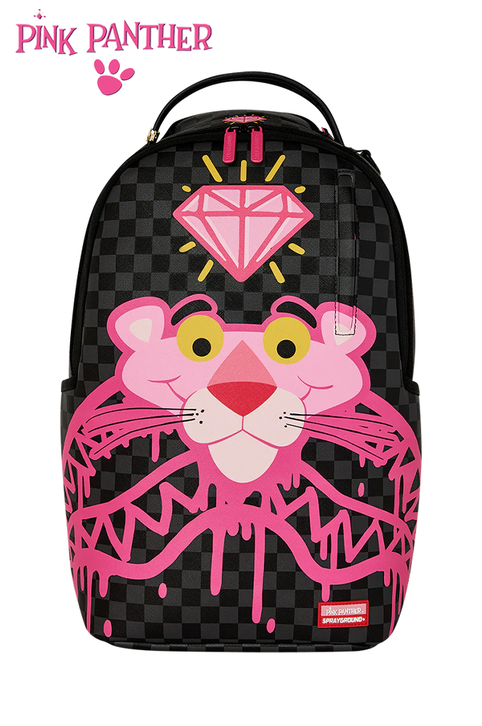 Sprayground X Pink Panther Drippy Diamond Shark Backpack