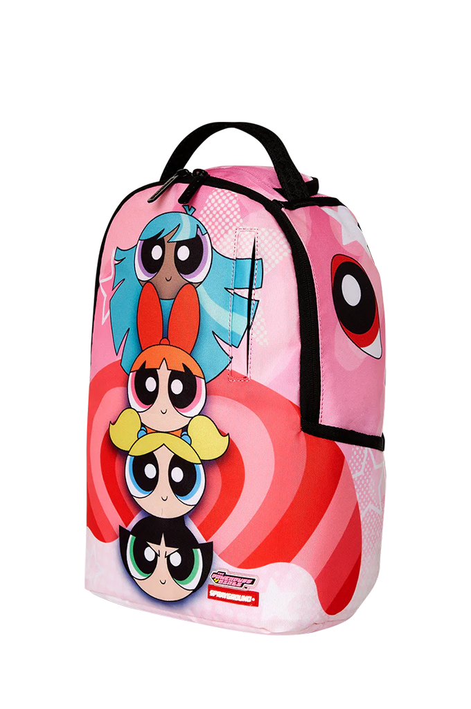 Sprayground X The Powerpuff Girls Powerpuff Totem Girls Stacked Mini Backpack