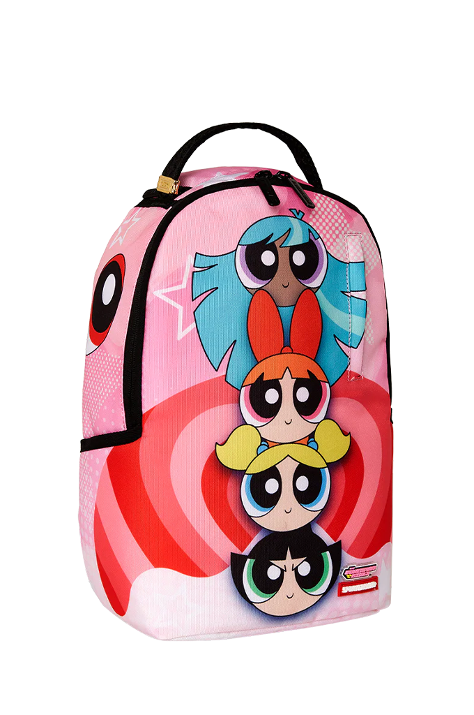 Sprayground X The Powerpuff Girls Powerpuff Totem Girls Stacked Mini Backpack