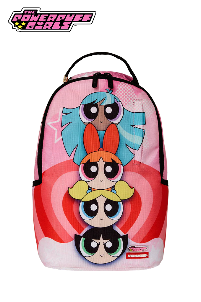 Sprayground X The Powerpuff Girls Powerpuff Totem Girls Stacked Mini Backpack