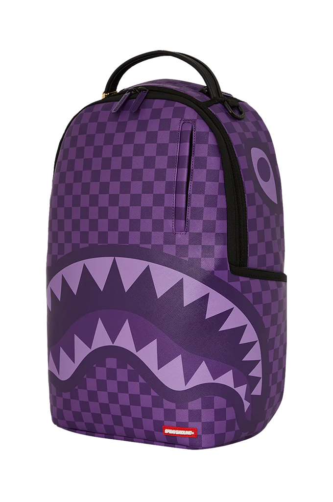 Sprayground Purple Shark Sharks In Paris Backpack