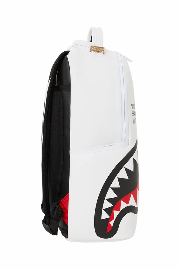 Sprayground Shark Central 2.0 DLXSV White Backpack