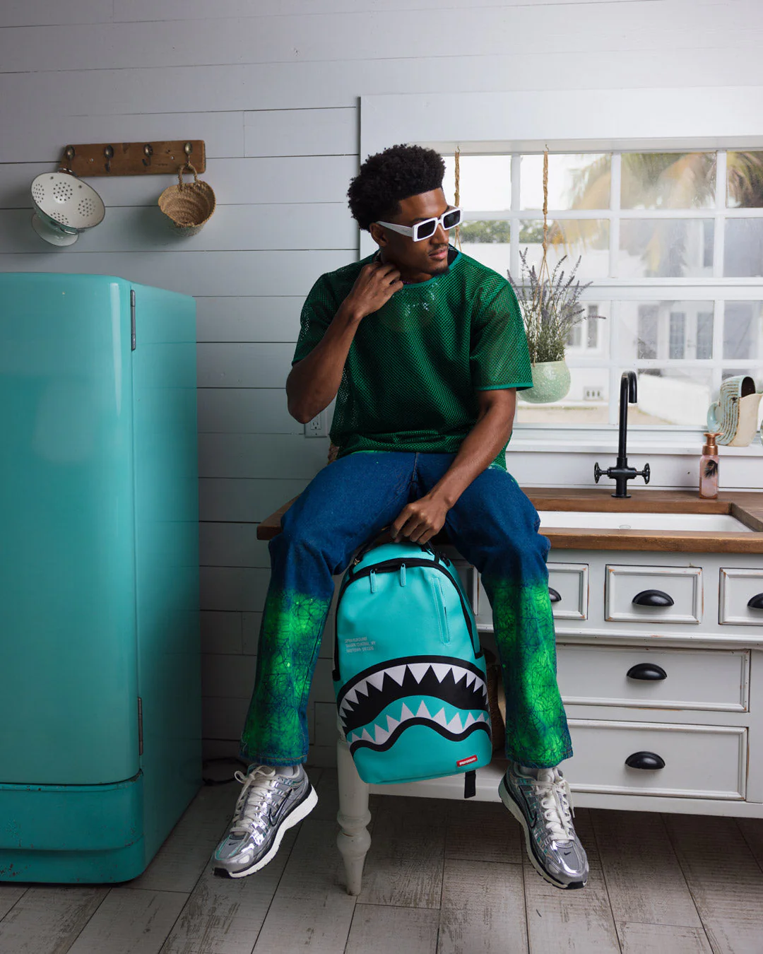 Sprayground Shark Central Adriatic Aqua Backpack
