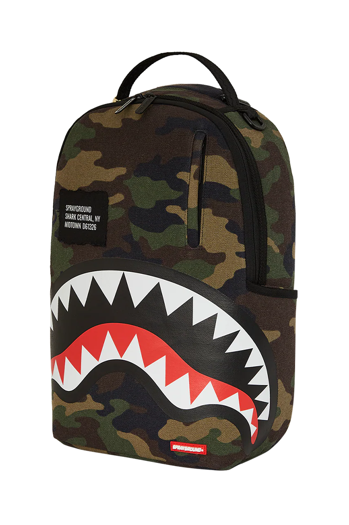 Sprayground Shark Central Camo Rogue Backpack