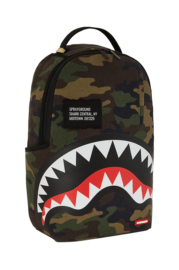 Sprayground Shark Central Camo Rogue Backpack