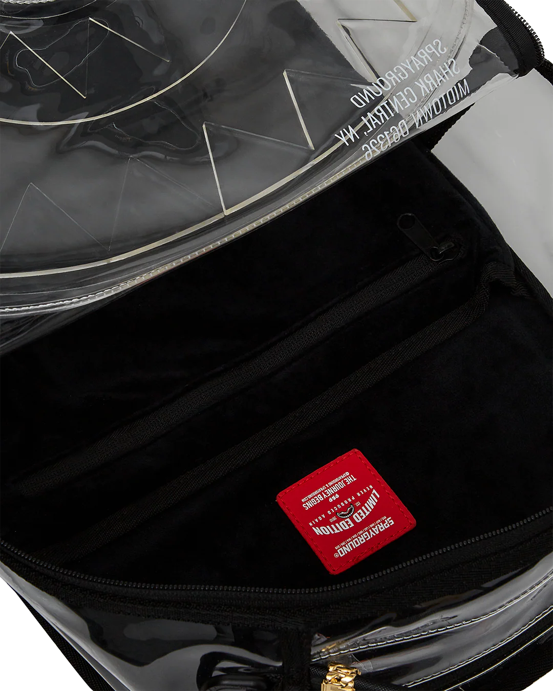 Sprayground Shark Central Clear Backpack