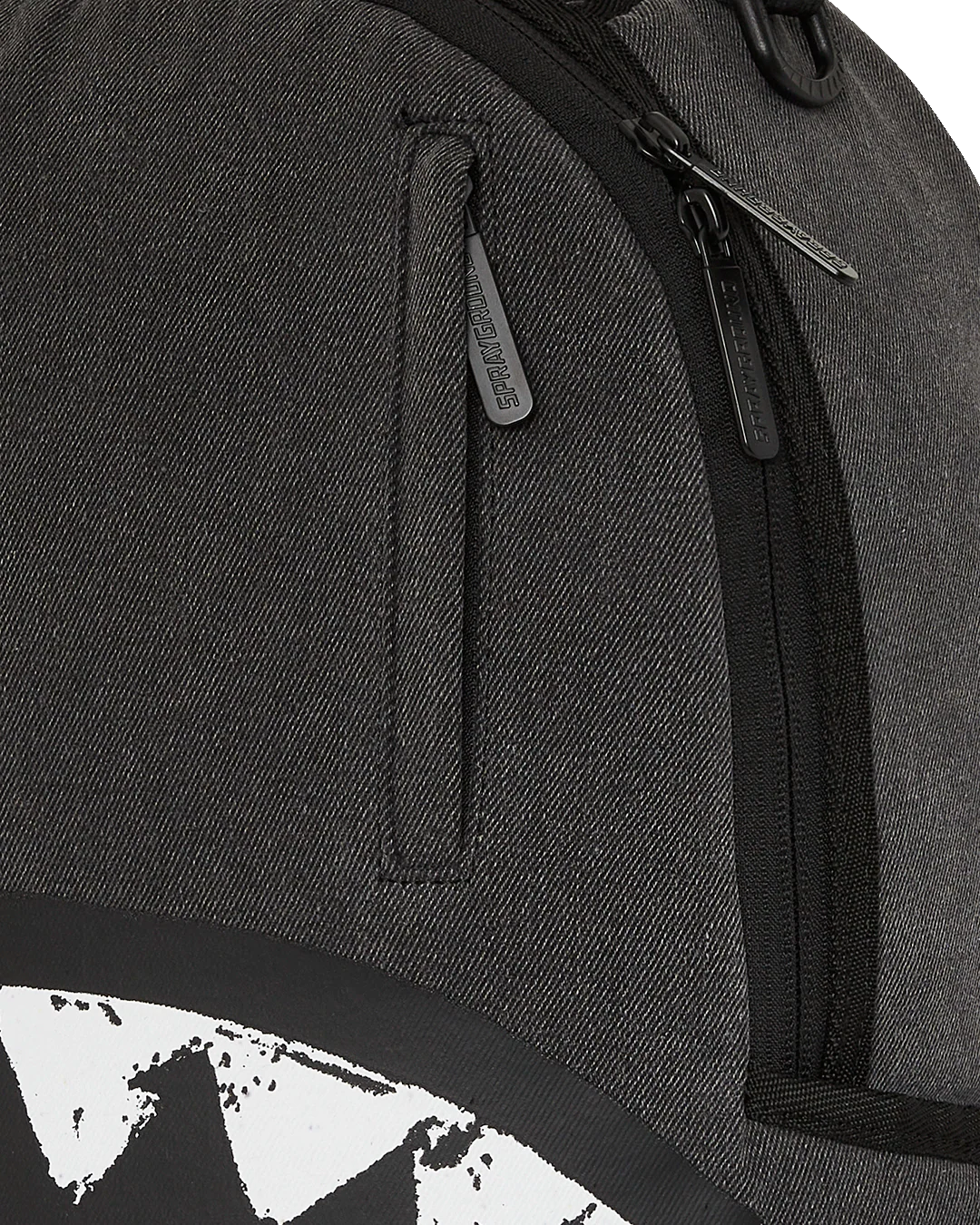 Sprayground Shark Central Denim Painted Backpack
