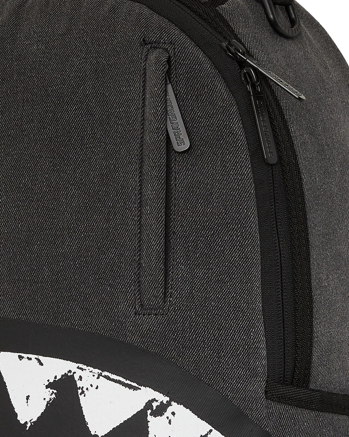 Sprayground Shark Central Denim Painted Backpack