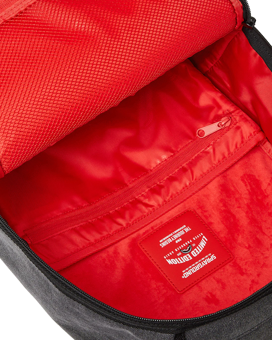Sprayground Shark Central Denim Painted Backpack