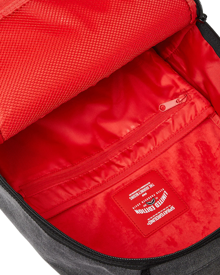 Sprayground Shark Central Denim Painted Backpack