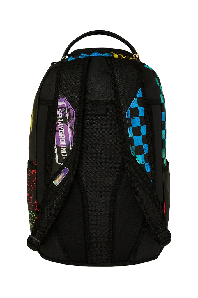 Sprayground Shark Central Stencils Black Backpack