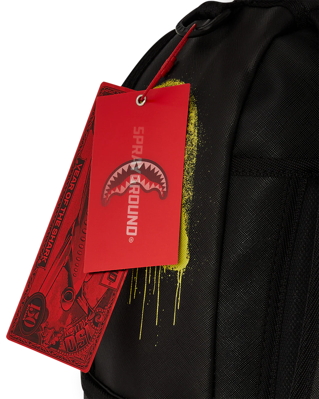Sprayground Shark Central Stencils Black Backpack