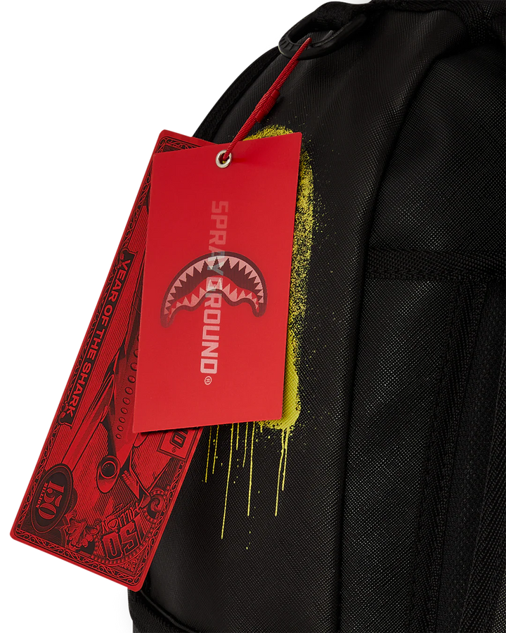 Sprayground Shark Central Stencils Black Backpack