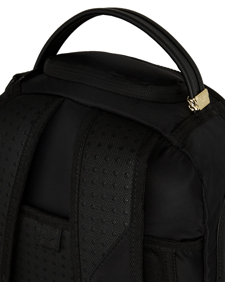 Sprayground Shark Central Yellow Tape Parachute Satin Backpack