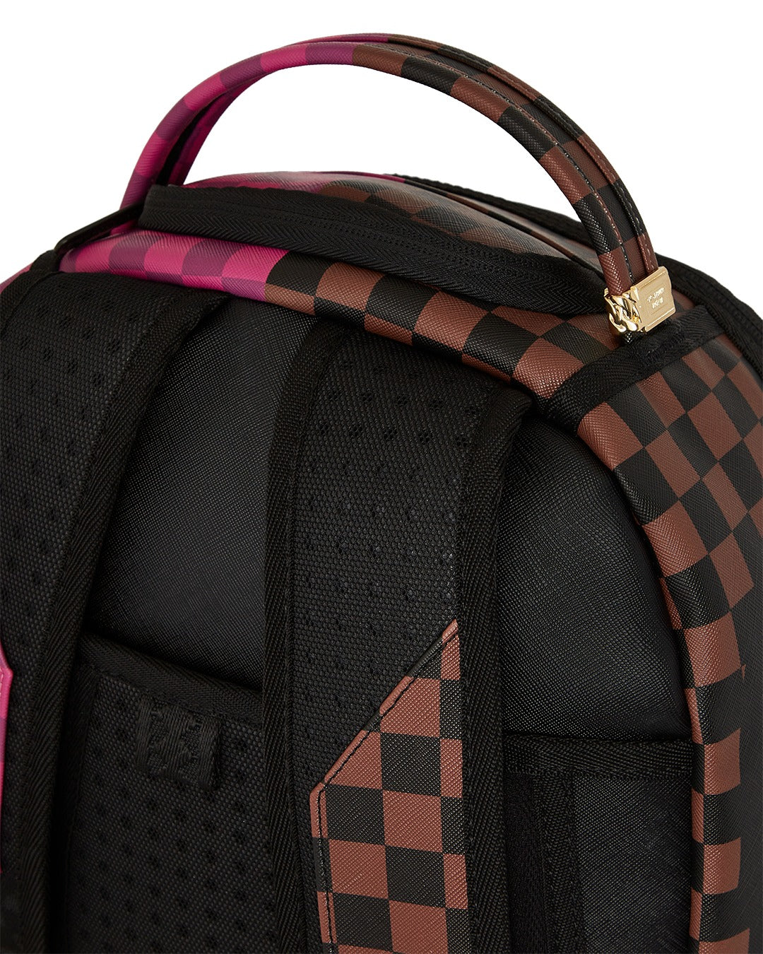 Sprayground Split Sip Pink Check Backpack