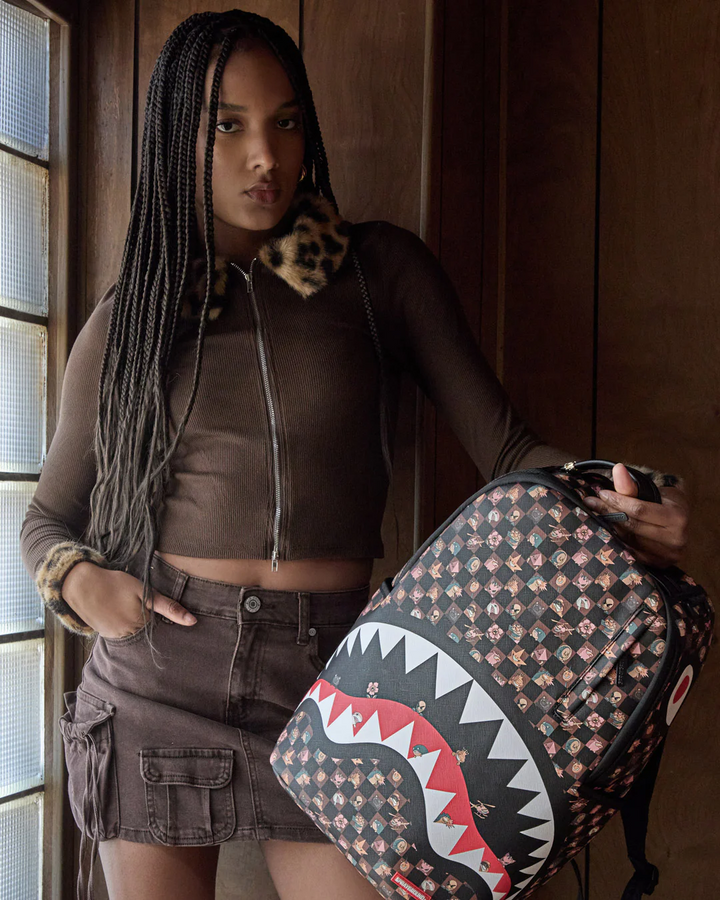 Sprayground Peeking Characters Remix Stealth Crew Backpack