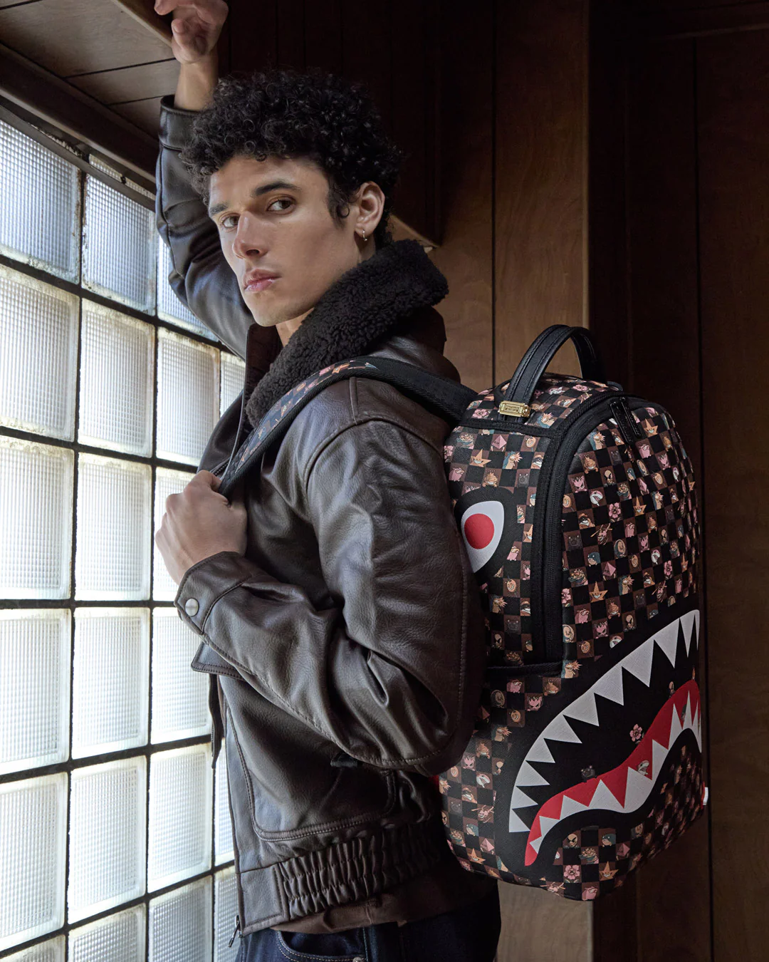 Sprayground Peeking Characters Remix Stealth Crew Backpack