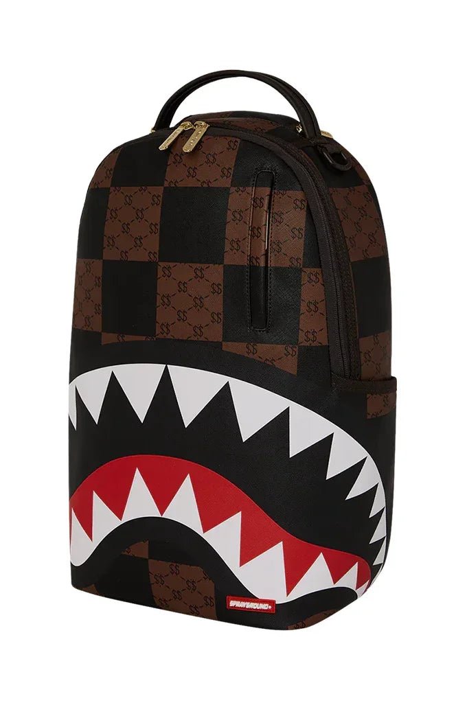 Sprayground Enlarged Check Paris That Big Check Shark Backpack – Mainland Skate & Surf