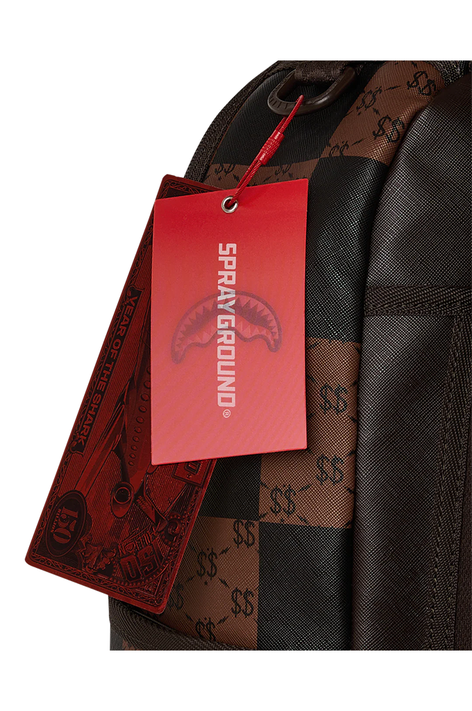Sprayground Enlarged Check Paris That Big Check Shark Backpack