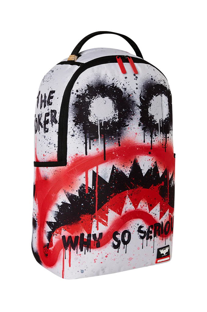 Sprayground X Batman The Dark Night The Joker Makeup Shark Mouth Vandal Mod Backpack